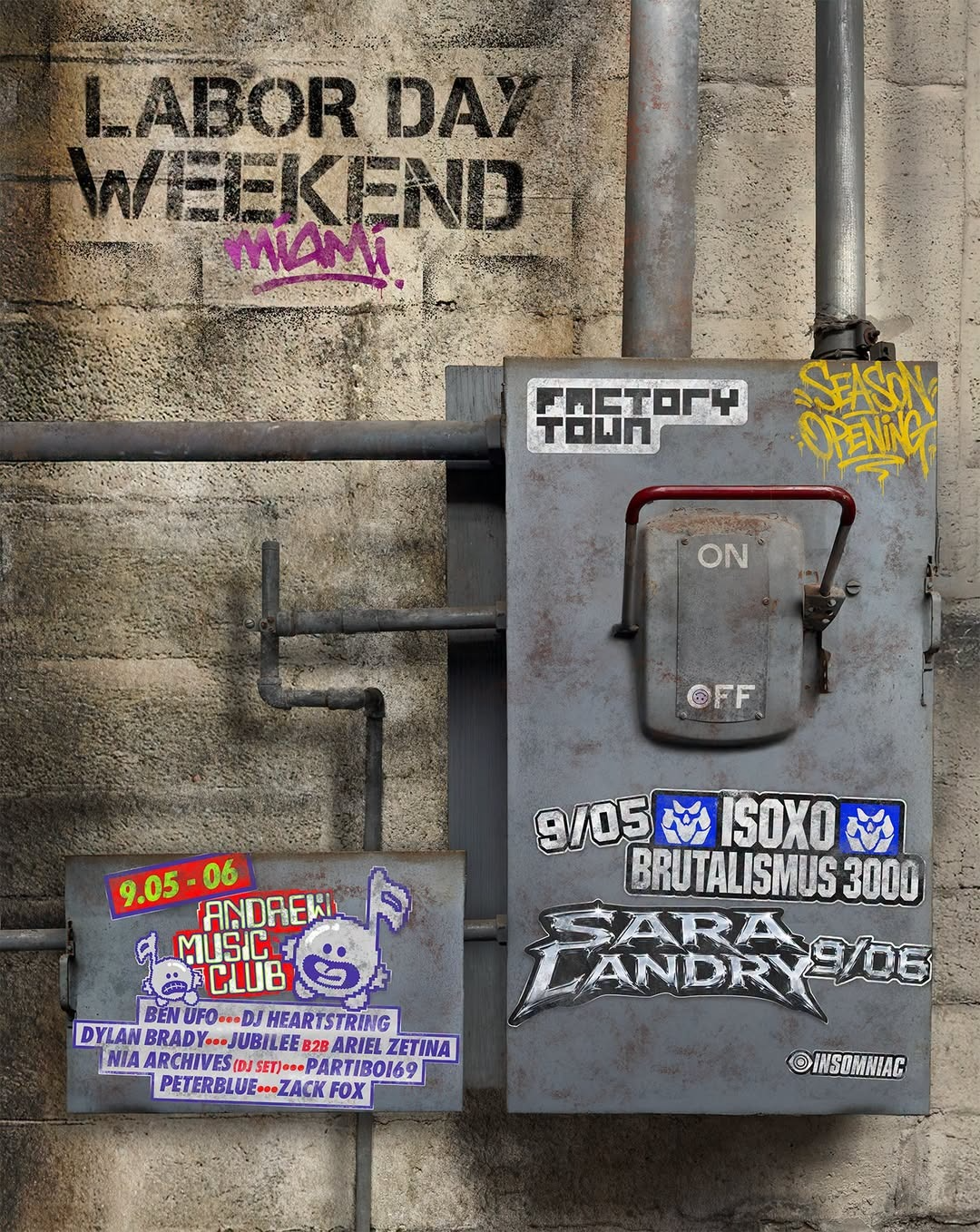 Andrew Music Club and Factory Town Launch the SYNERGY PASS for Labor Day Weekend